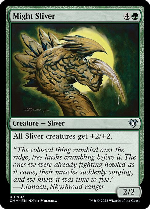 Might Sliver (cmm) (Commander Deck)