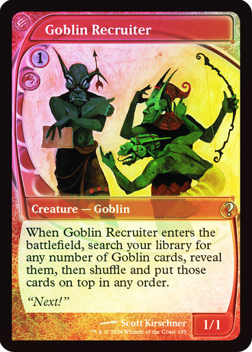 Goblin Recruiter (MB2) (193) / Foil