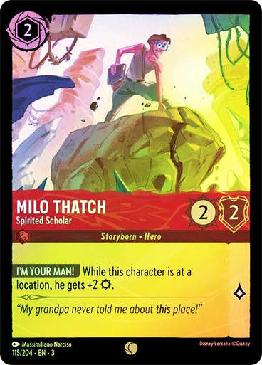 Milo Thatch - Spirited Scholar (LOR_ITI) / Foil