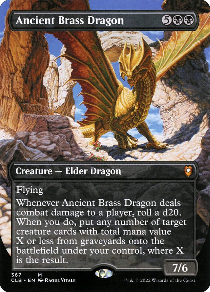 Ancient Brass Dragon (CLB) (367) / Borderless