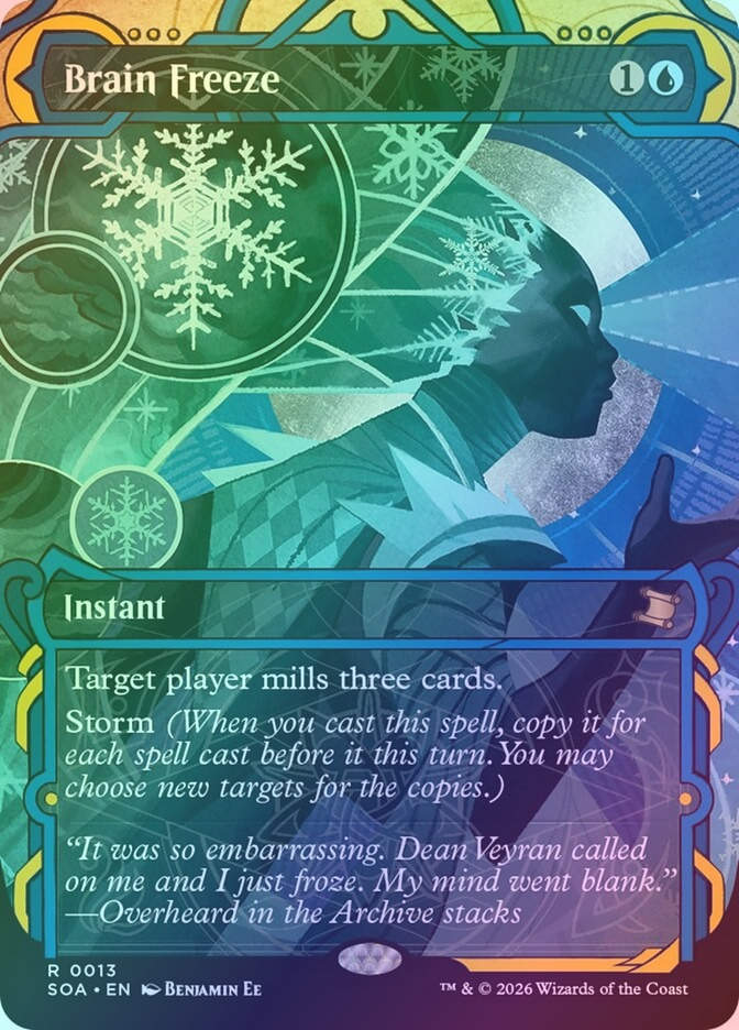 Brain Freeze (SOA) (13) / Borderless / Showcase / Foil