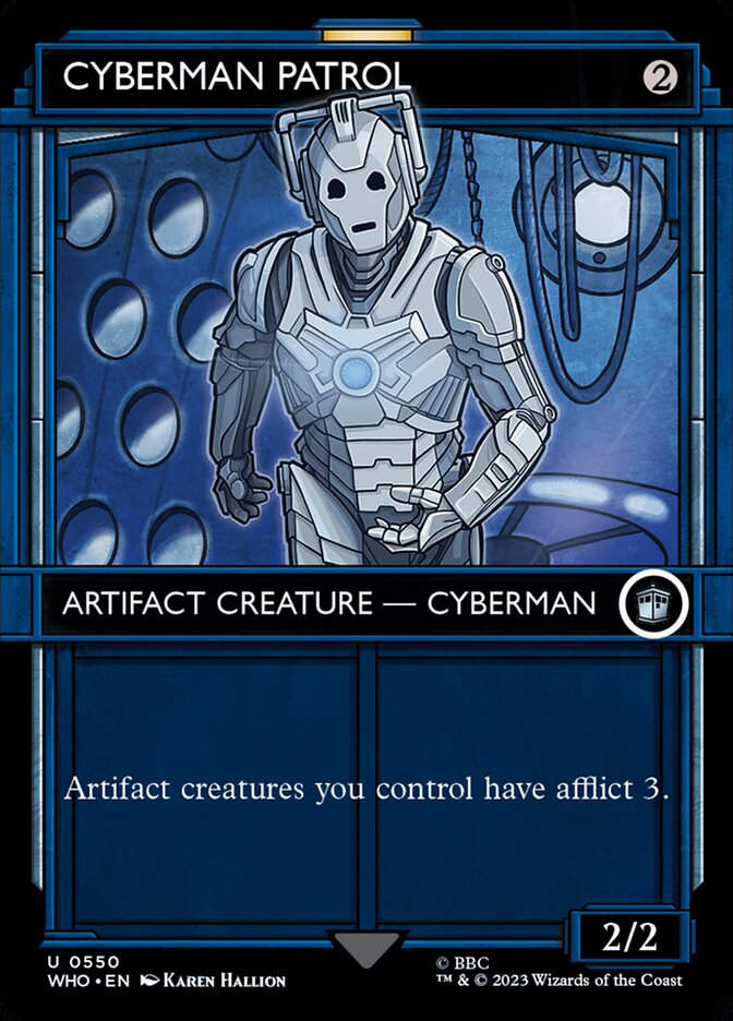 Cyberman Patrol (WHO) (550) / Borderless / Showcase