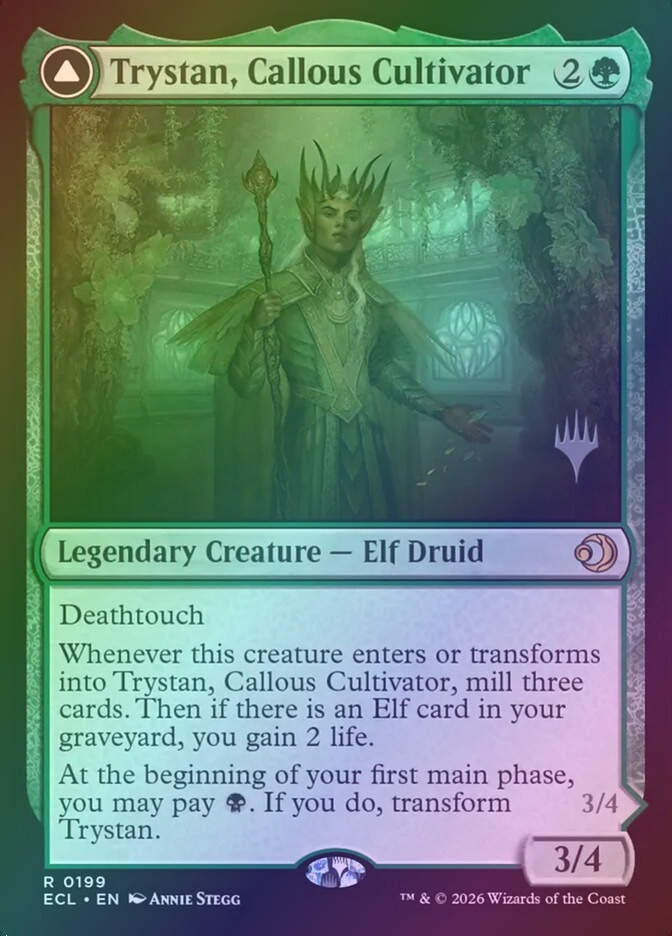 Trystan, Callous Cultivator // Trystan, Penitent Culler (PECL) (199p) / Foil