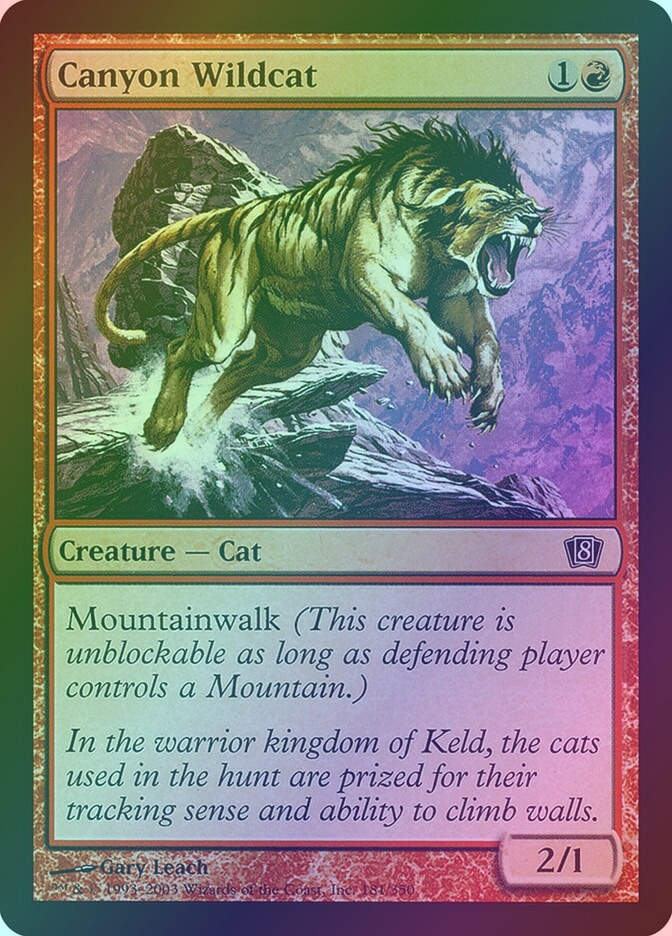 Canyon Wildcat (8ED) (181★) / Foil