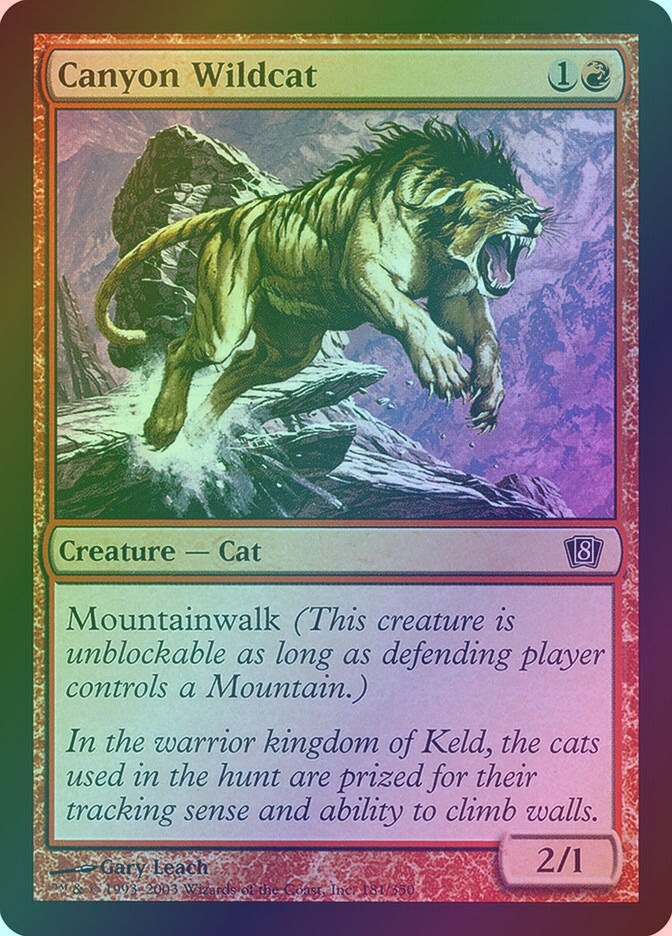 Canyon Wildcat (8ED) (181★) / Foil