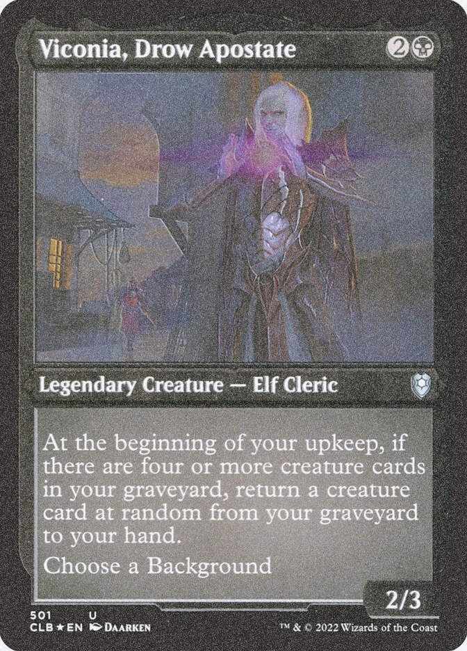 Viconia, Drow Apostate (CLB) (501) / Foil Etched