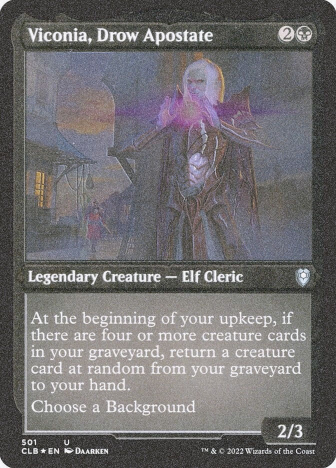 Viconia, Drow Apostate (CLB) (501) / Foil Etched