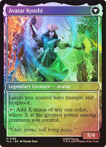 The Legend of Kyoshi // Avatar Kyoshi (TLA) (186) / Foil — cara 2 de 2