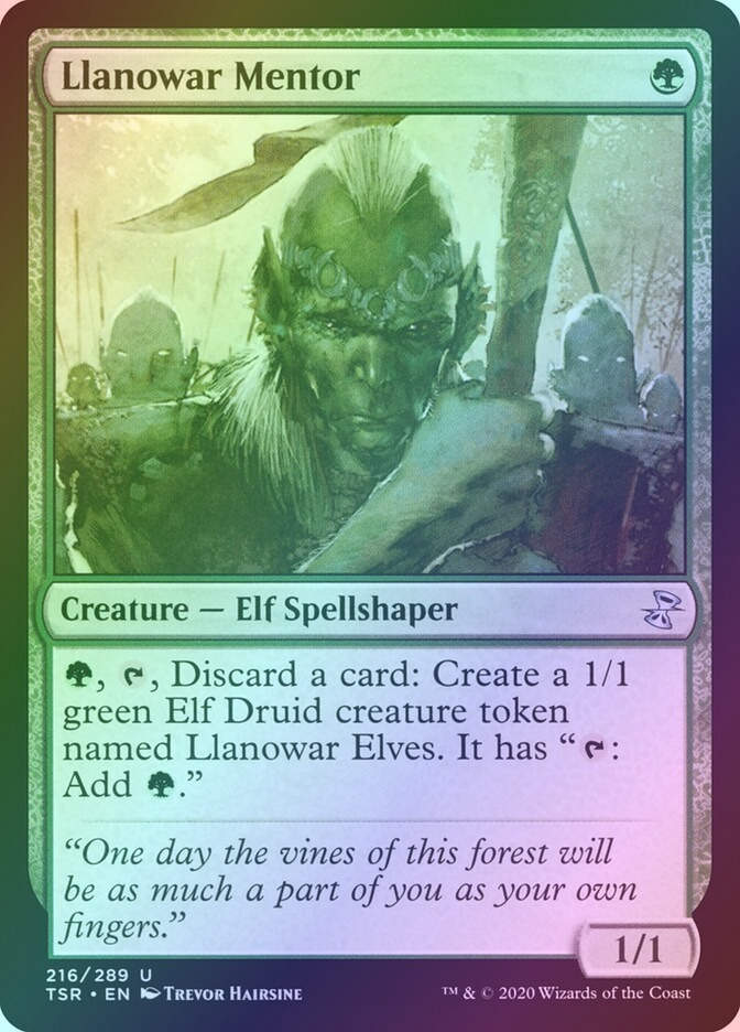 Llanowar Mentor (TSR) (216) / Foil