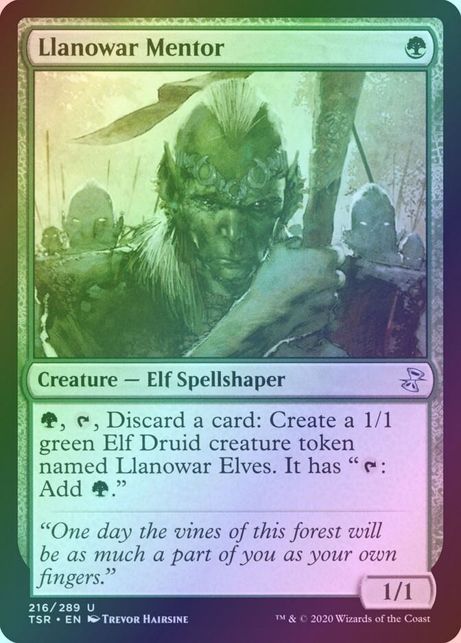 Llanowar Mentor (TSR) (216) / Foil