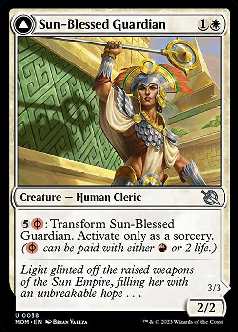 Sun-Blessed Guardian // Furnace-Blessed Conqueror (mom) — cara 1 de 2