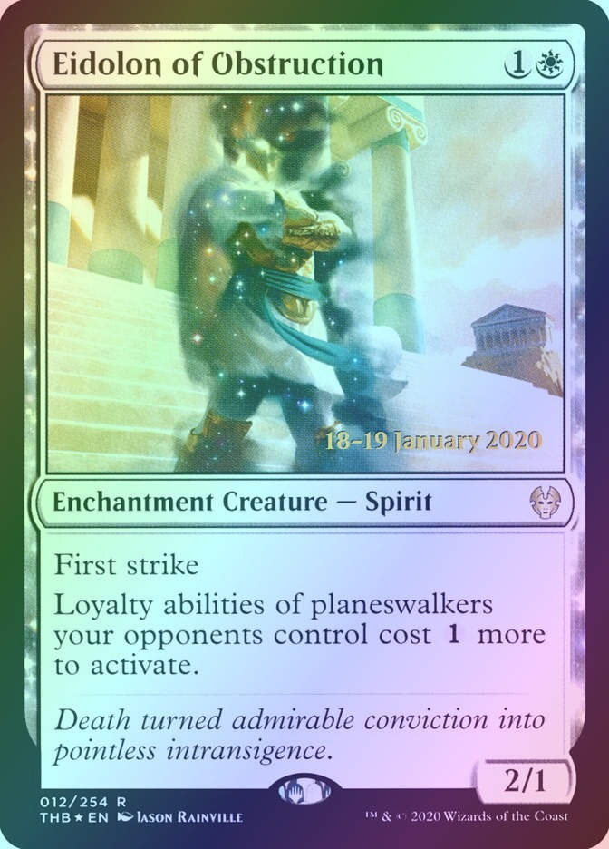 Eidolon of Obstruction (PTHB) (12s) / Foil