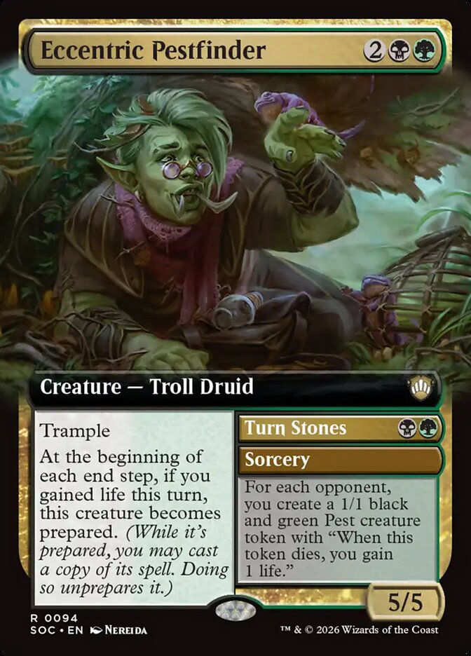 Eccentric Pestfinder // Turn Stones (SOC) (94) / Extended Art