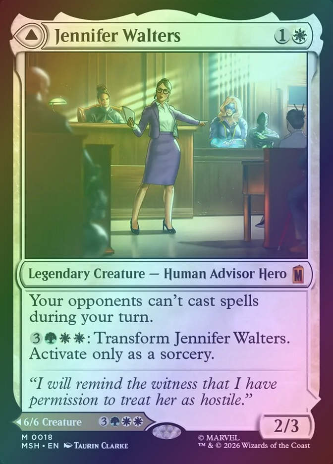 Jennifer Walters // The Sensational She-Hulk (MSH) (18) / Foil