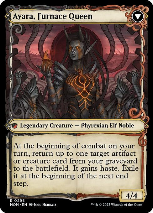 Ayara, Widow of the Realm // Ayara, Furnace Queen (mom_296) / Showcase — cara 2 de 2
