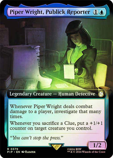 Piper Wright, Publick Reporter (pip) (379) / Extended Art Foil