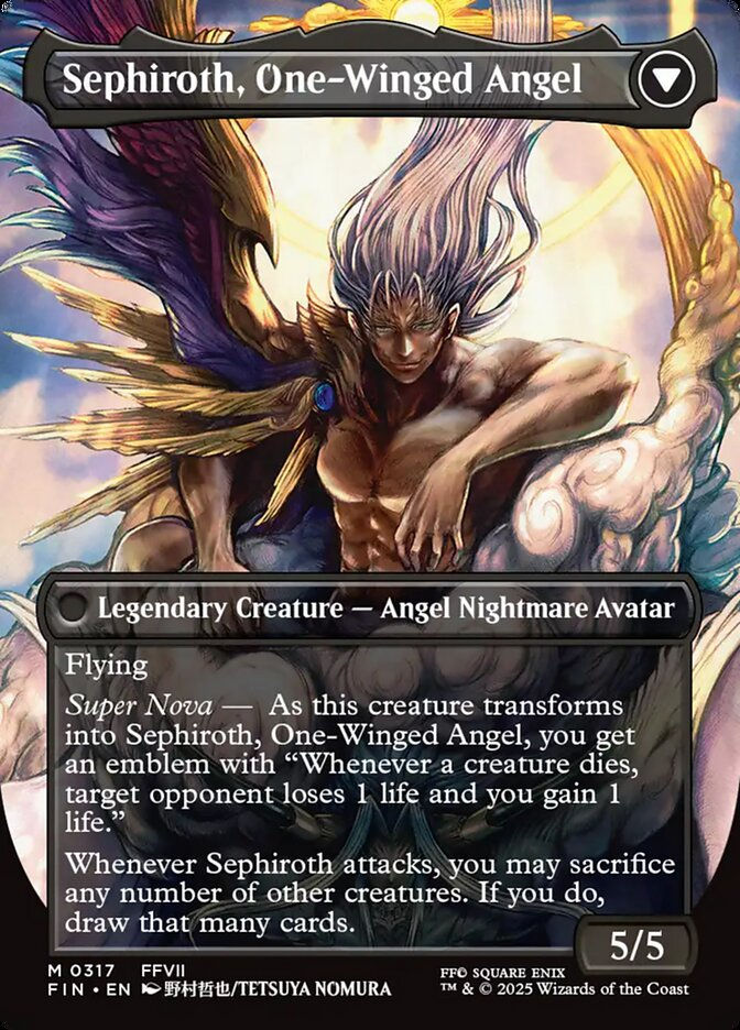 Sephiroth, Fabled SOLDIER // (FIN) (317) / Borderless — cara 2 de 2