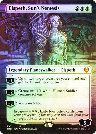 Elspeth, Sun's Nemesis (THB) (255) / Borderless / Foil