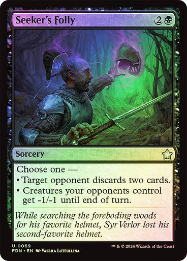 Seeker's Folly (FDN) (69) / Foil