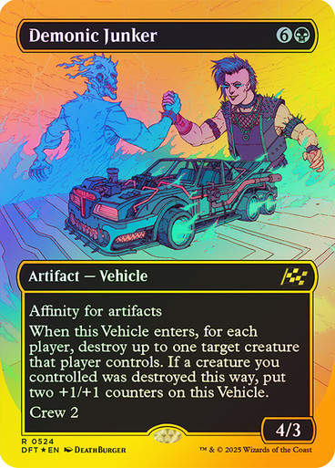 Demonic Junker (DFT) (524)  / Borderless / First Place Foil