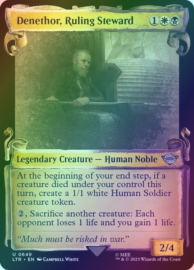 Denethor, Ruling Steward (LTR) (649) / Showcase / Foil