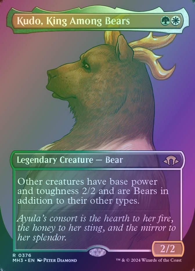 Kudo, King Among Bears (MH3) (376) / Borderless / Foil