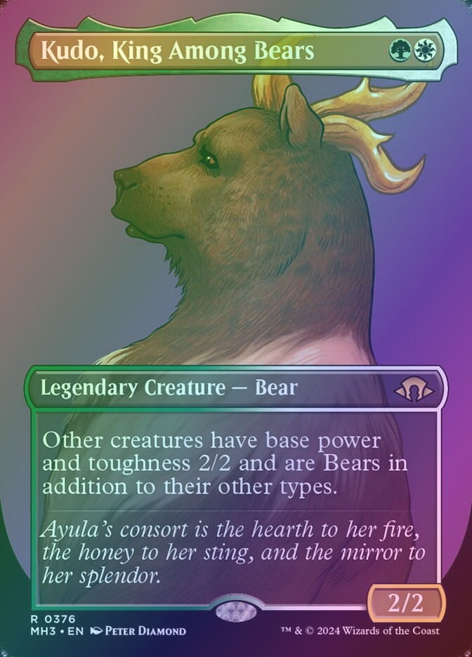 Kudo, King Among Bears (MH3) (376) / Borderless / Foil