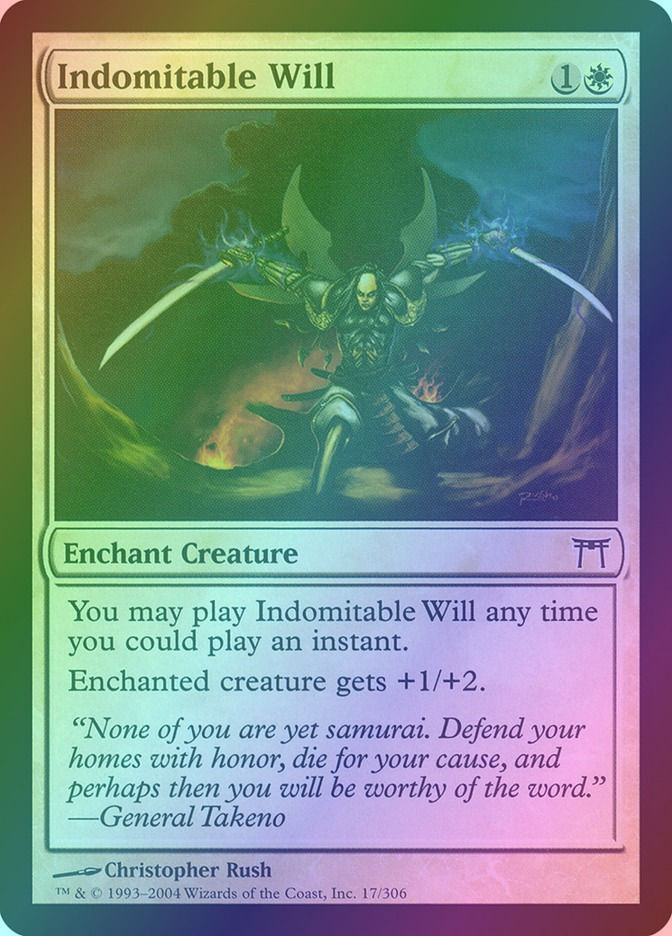 Indomitable Will (CHK) (17) / Foil