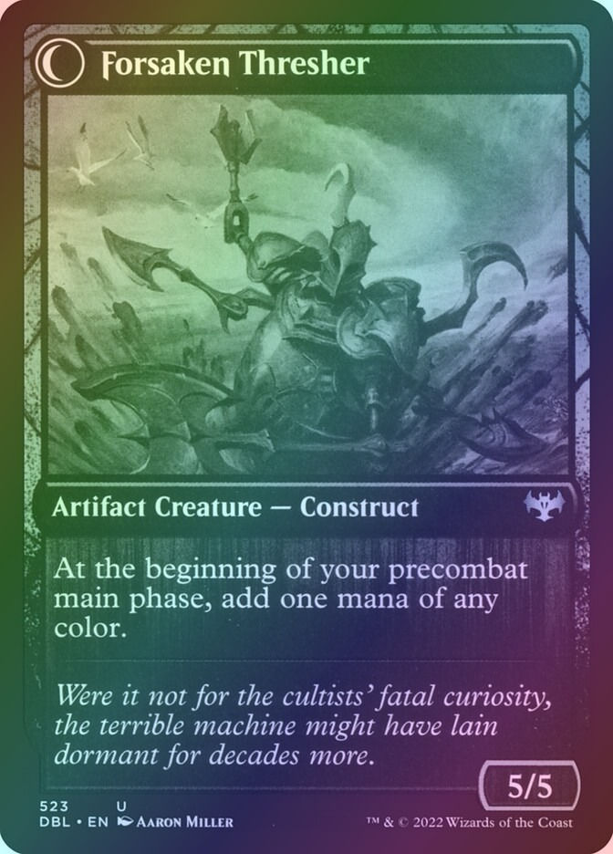 Foreboding Statue // Forsaken Thresher (DBL) (523) / Foil — cara 2 de 2