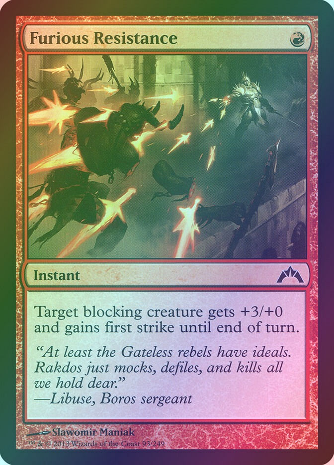 Furious Resistance (GTC) (93) / Foil