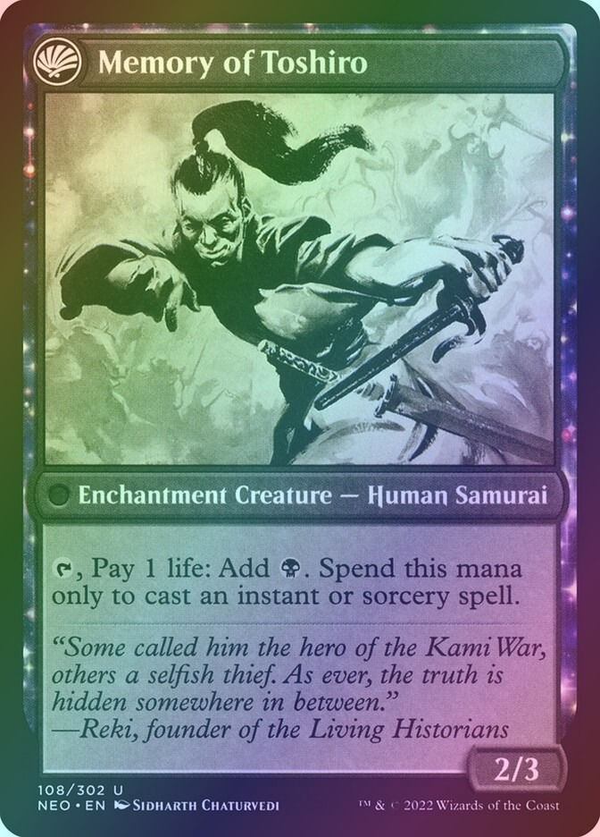 Life of Toshiro Umezawa // Memory of Toshiro (NEO) (108) / Foil — cara 2 de 2