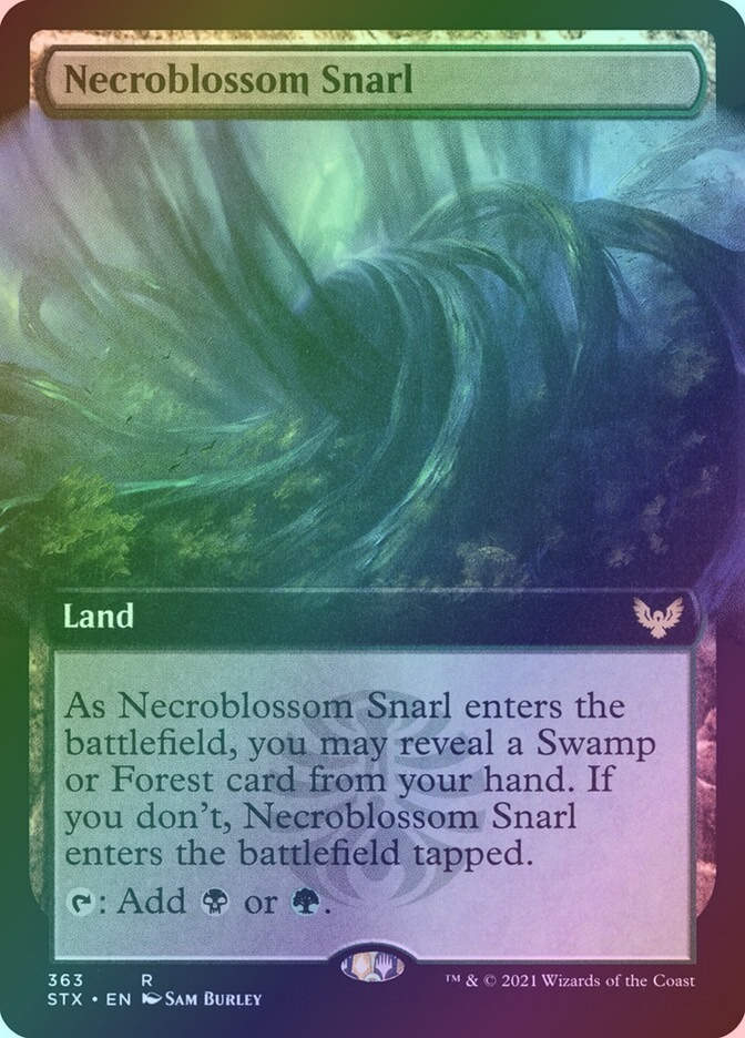 Necroblossom Snarl (STX) (363) / Extended Art / Foil