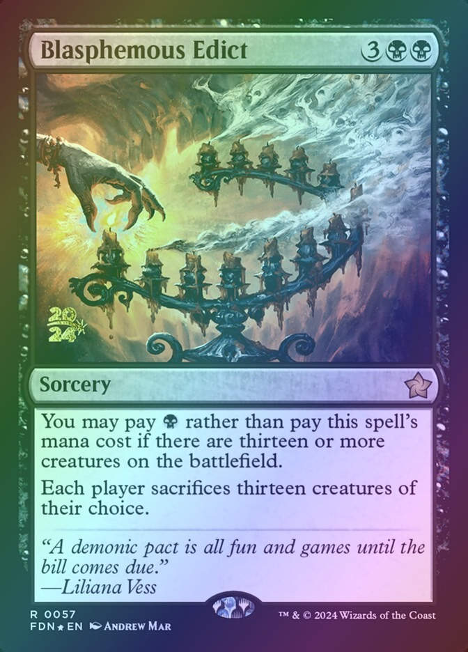Blasphemous Edict (PFDN) (57s) / Foil
