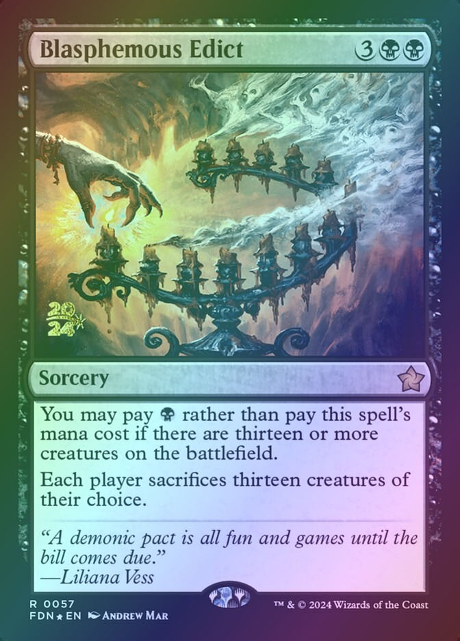 Blasphemous Edict (PFDN) (57s) / Foil
