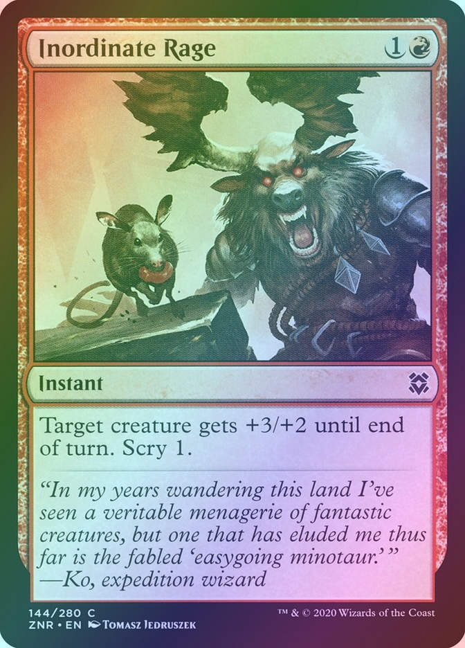 Inordinate Rage (ZNR) (144) / Foil