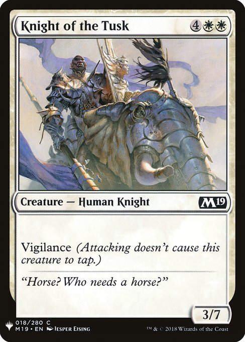 Knight of the Tusk (PLST) (M19-18)