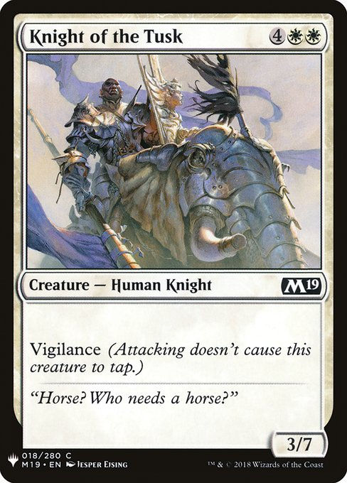 Knight of the Tusk (PLST) (M19-18)