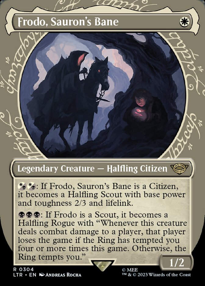 Frodo, Sauron's Bane (LTR) (304) / Borderless / Showcase