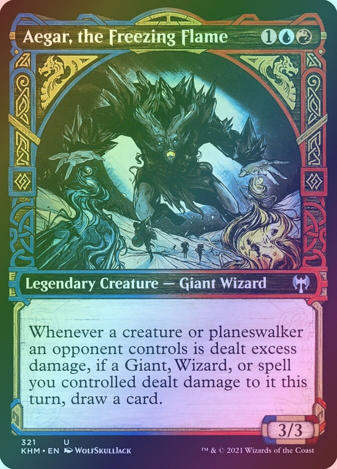 Aegar, the Freezing Flame (KHM) (321) / Showcase / Foil