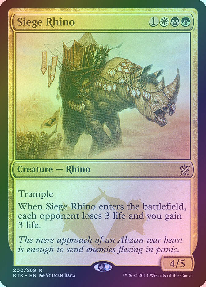 Siege Rhino (KTK) (200) / Foil