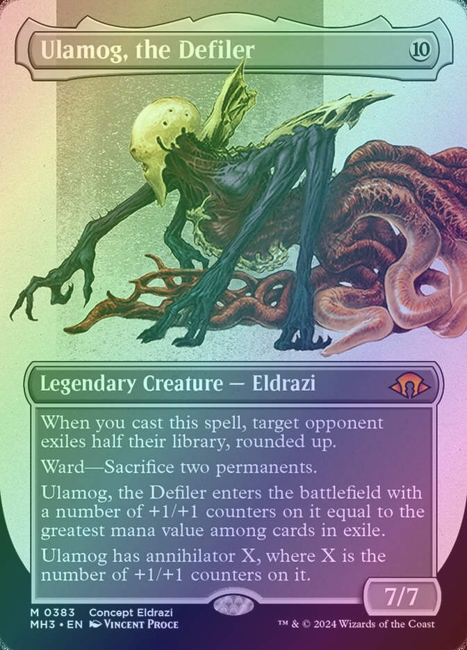 Ulamog, the Defiler (MH3) (383) / Borderless / Foil