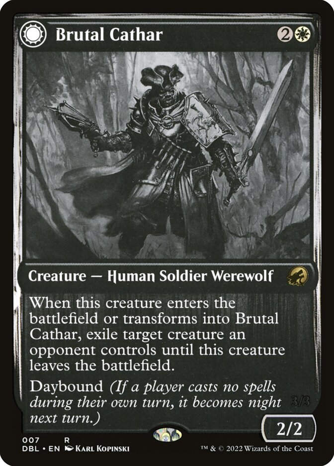 Brutal Cathar // Moonrage Brute (DBL) (7)