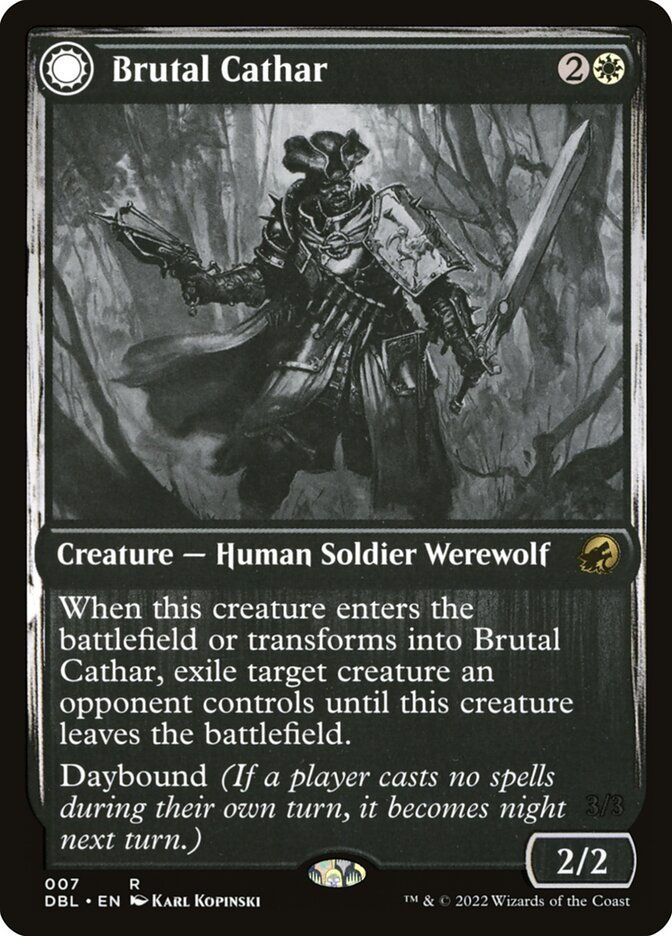 Brutal Cathar // Moonrage Brute (DBL) (7) — cara 1 de 2