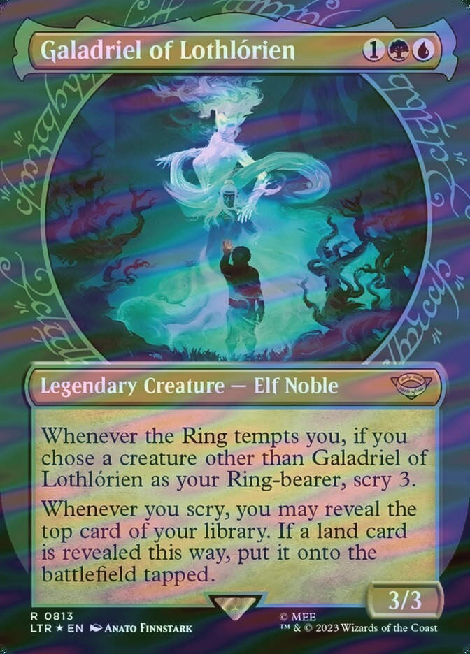 Galadriel of Lothlórien (LTR) (813) / Borderless / Showcase / Surge Foil