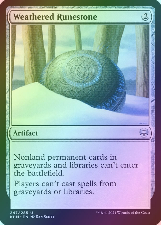 Weathered Runestone (KHM) (247) / Foil