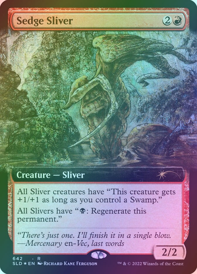 Sedge Sliver (SLD) (642) / Extended Art / Foil
