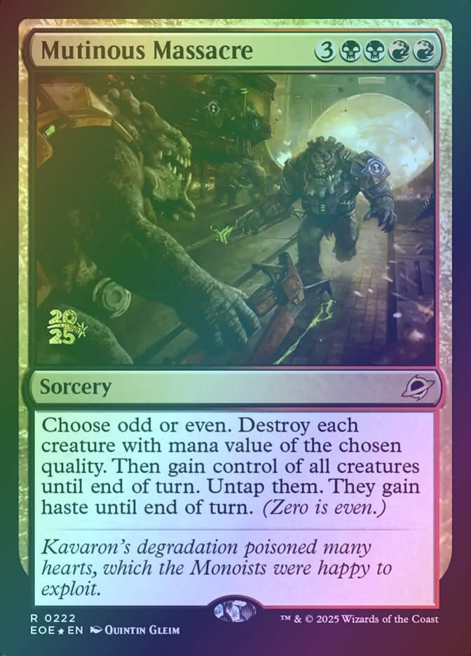 Mutinous Massacre (PEOE) (222s) / Foil