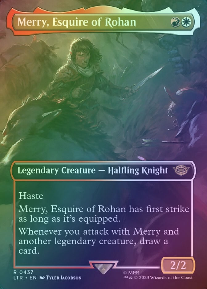 Merry, Esquire of Rohan (LTR) (437) / Borderless / Foil