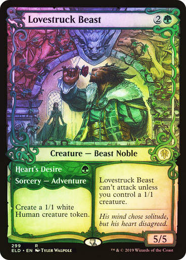 Lovestruck Beast // Heart's Desire (ELD) (299) / Showcase / Foil