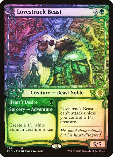 Lovestruck Beast // Heart's Desire (ELD) (299) / Showcase / Foil